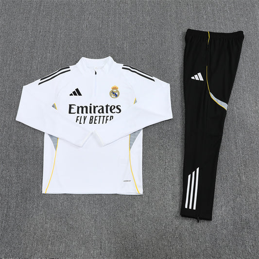 Real Madrid Tracksuit | White and Black