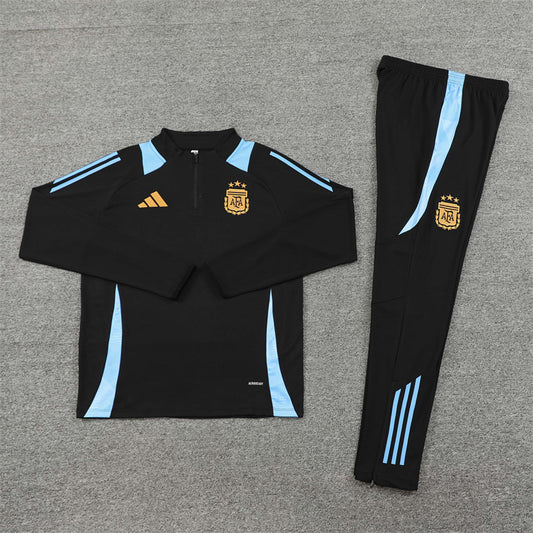 Argentina Tracksuit | Black & Blue